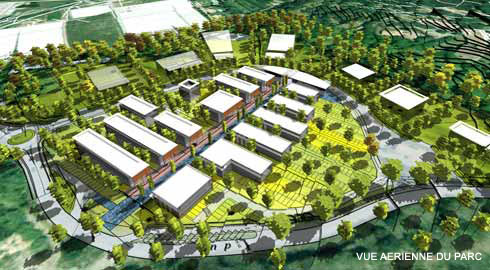 Vue aérienne- Pôle  d'excellence