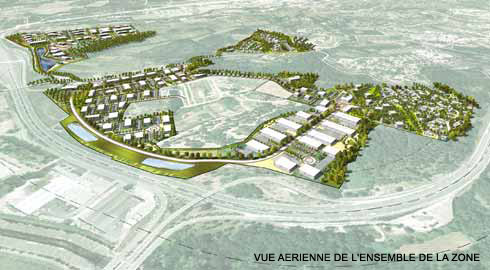 Vue aérienne- Pôle  d'excellence