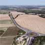 vue aérienne du site