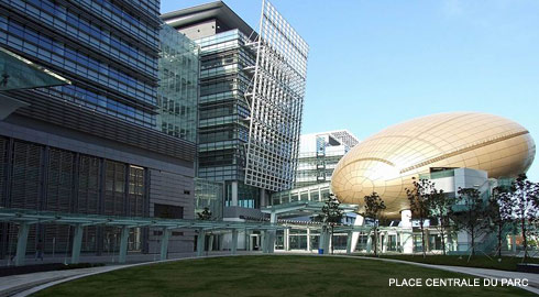 place centrale du parc